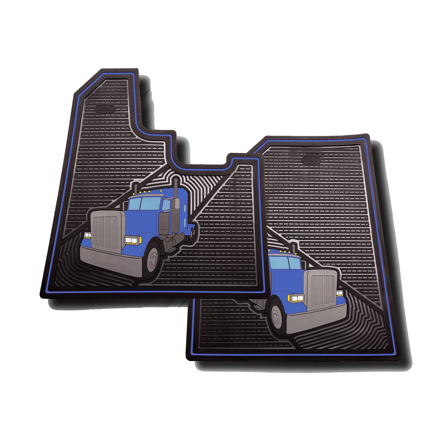 Peterbilt 2005 and Newer Rubber Floor Mats (2 PCS)