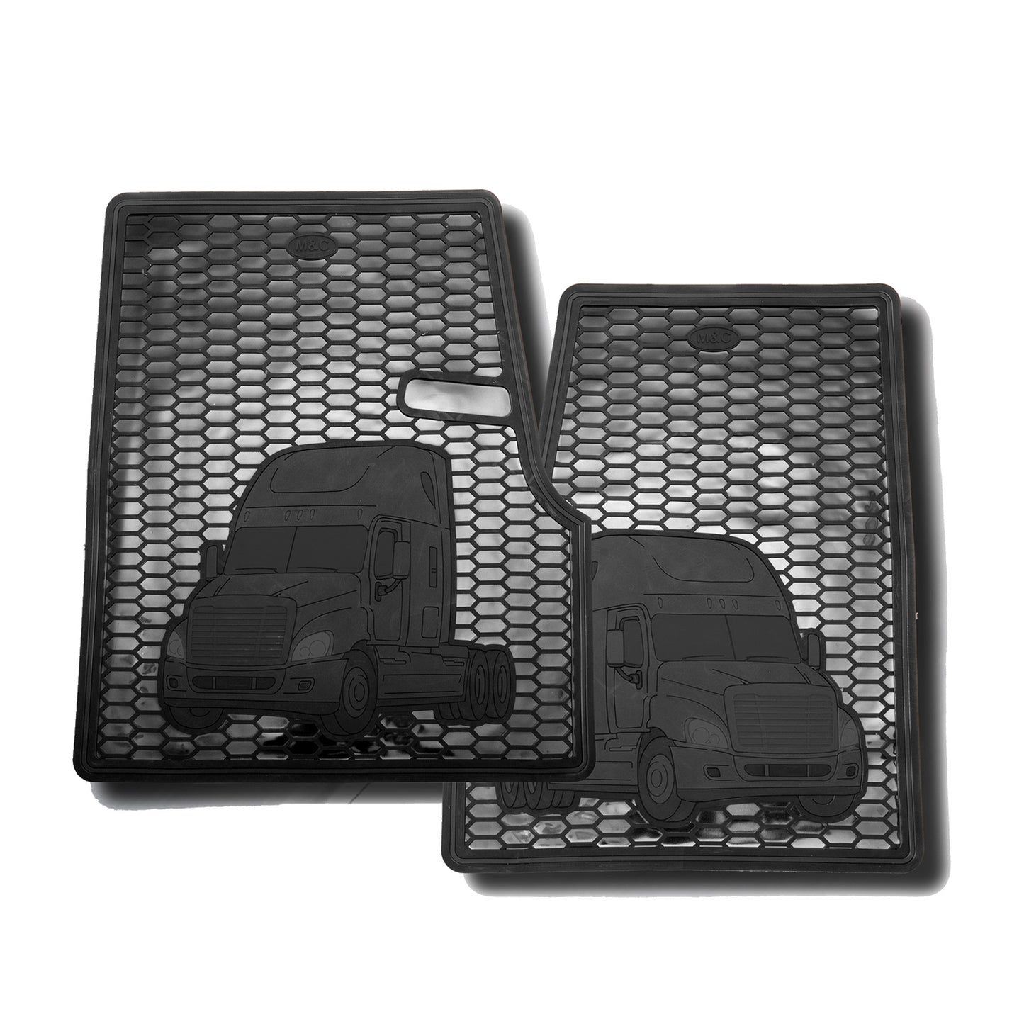 Freightliner Cascadia Coronado Rubber Floor Mats (2 PCS)