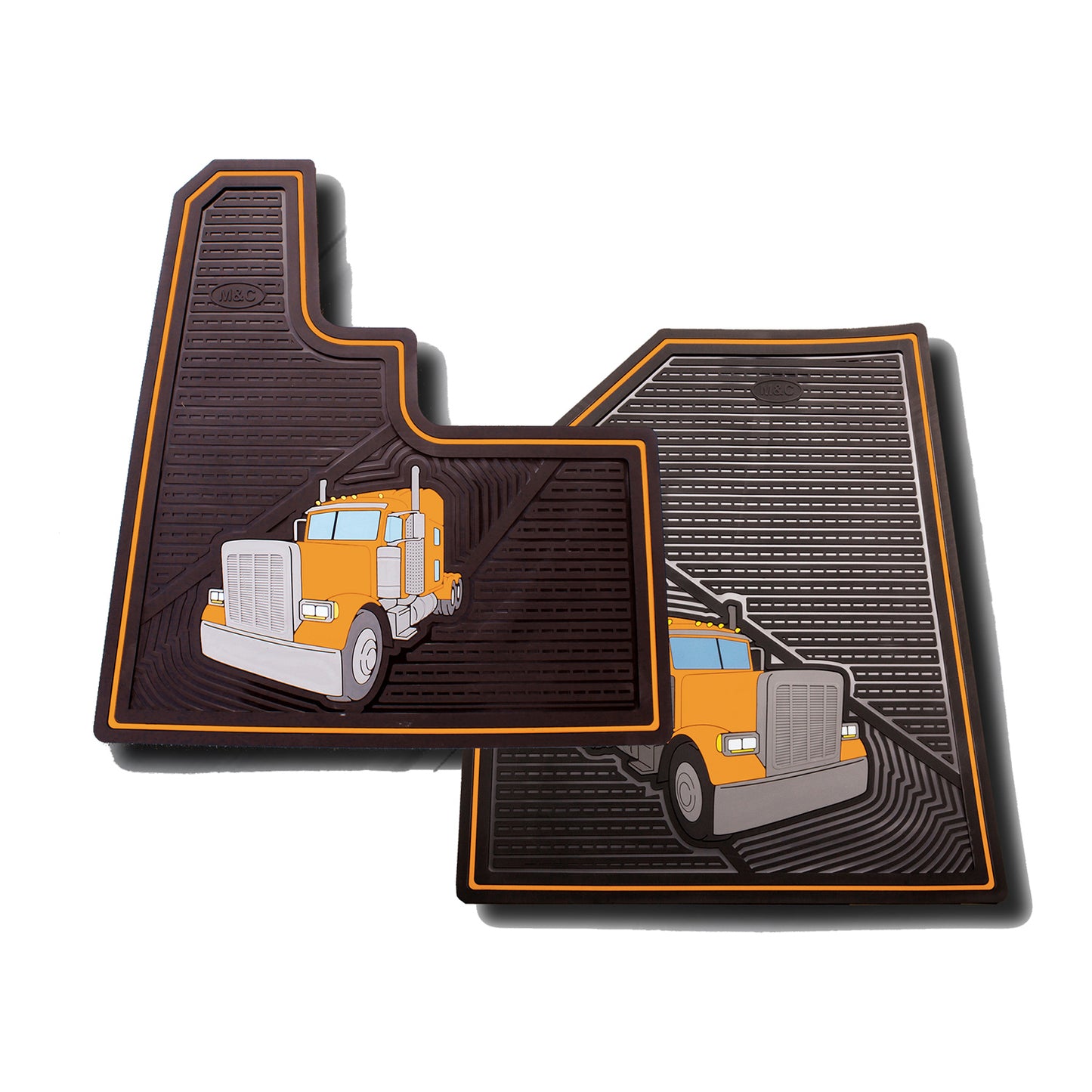 Peterbilt 2004 and Older Rubber Floor Mats (2 PCS)