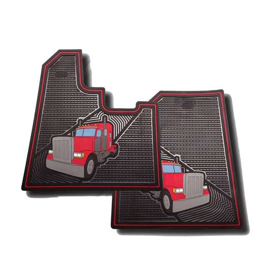 Peterbilt 2005 and Newer Rubber Floor Mats (2 PCS)