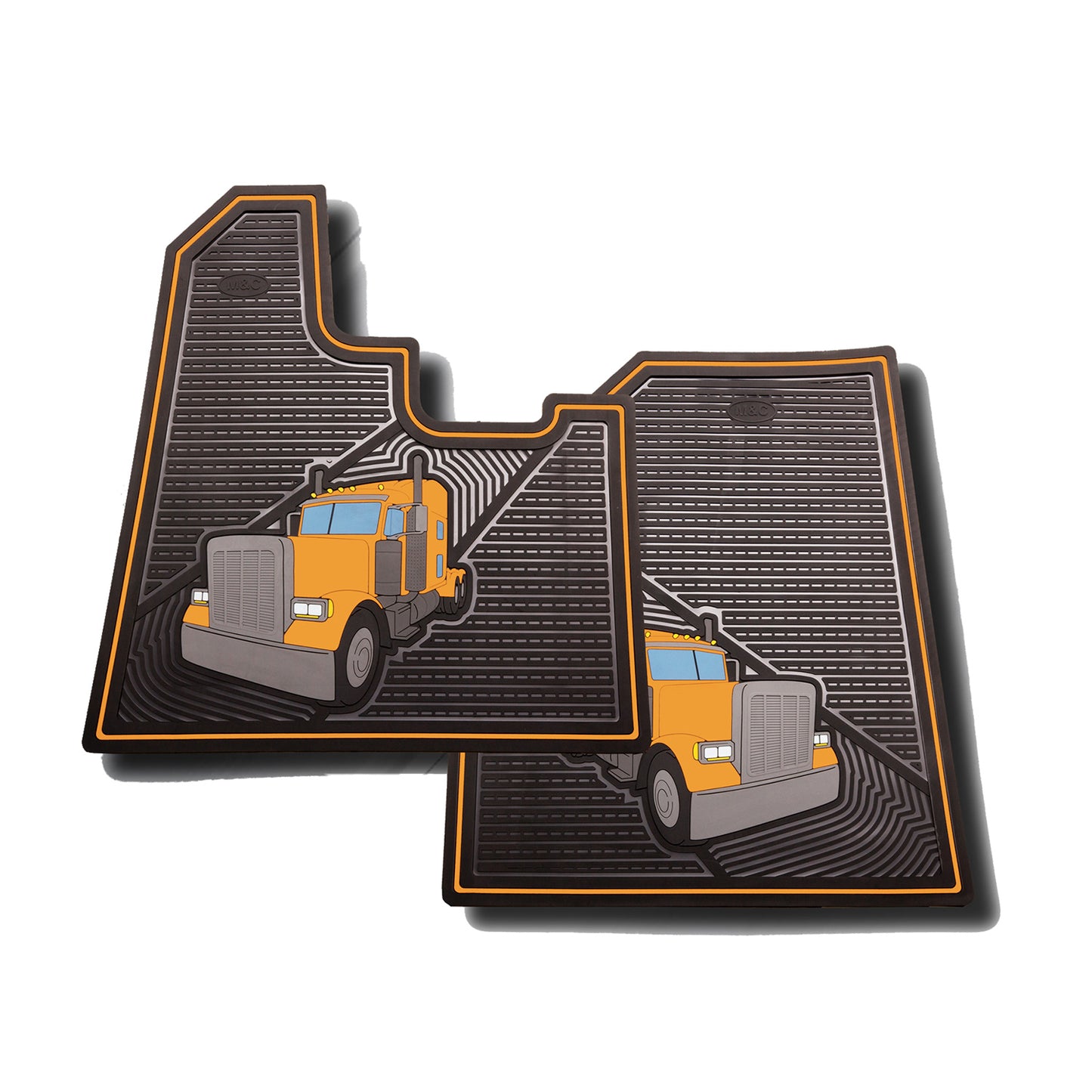 Peterbilt 2005 and Newer Rubber Floor Mats (2 PCS)