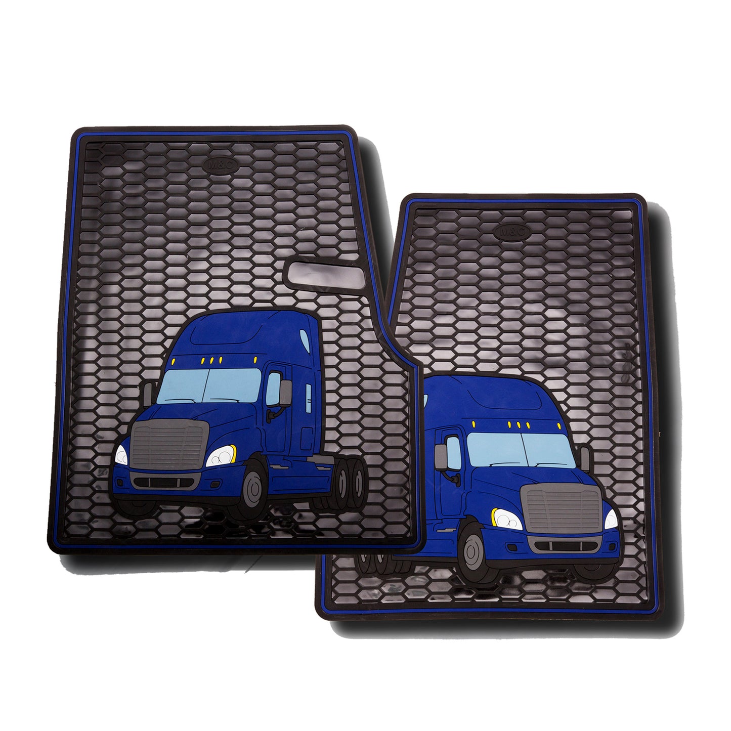 Freightliner Cascadia Coronado Rubber Floor Mats (2 PCS)