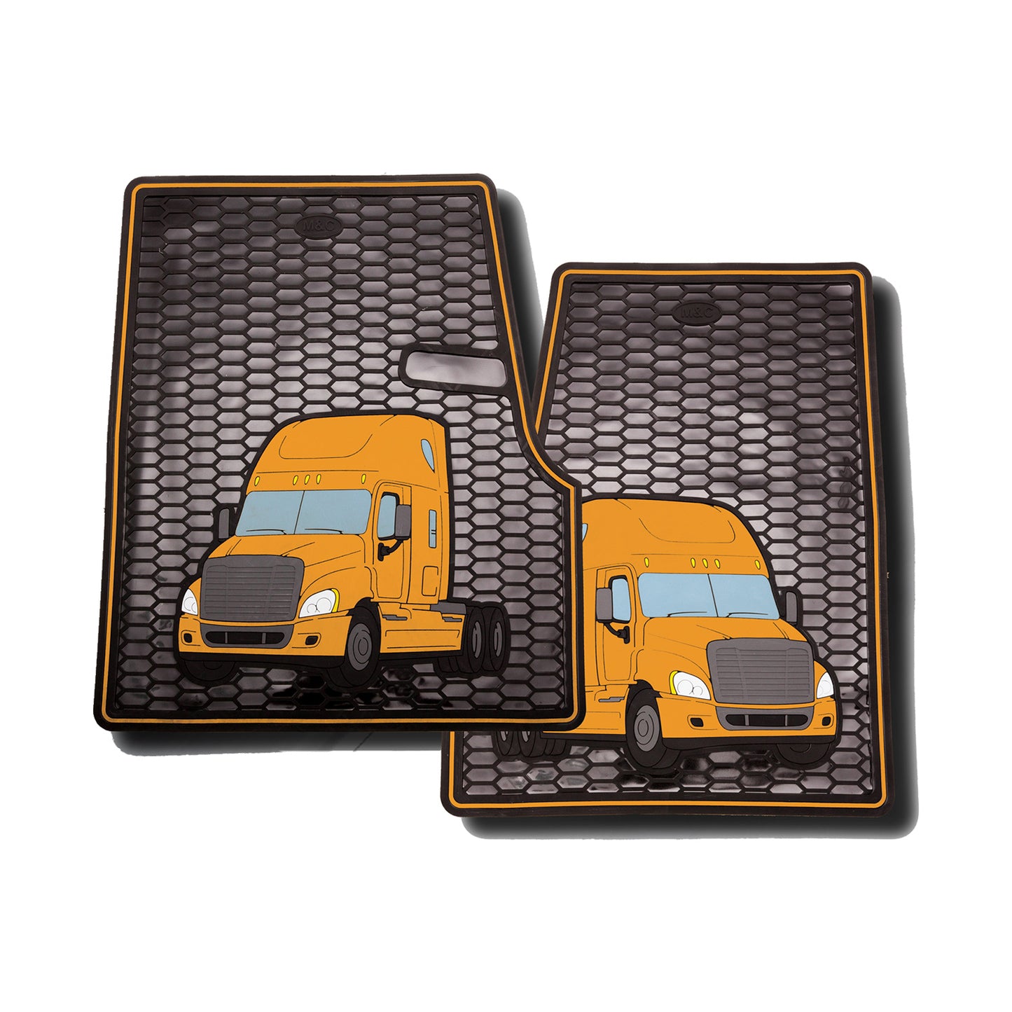 Freightliner Cascadia Coronado Rubber Floor Mats (2 PCS)