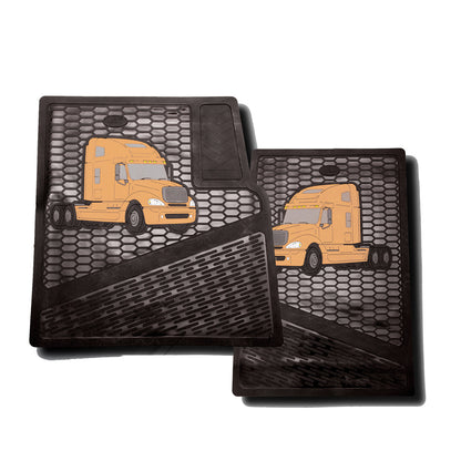 Freightliner Columbia Century 2001-2014 Rubber Floor Mats (2 PCS)