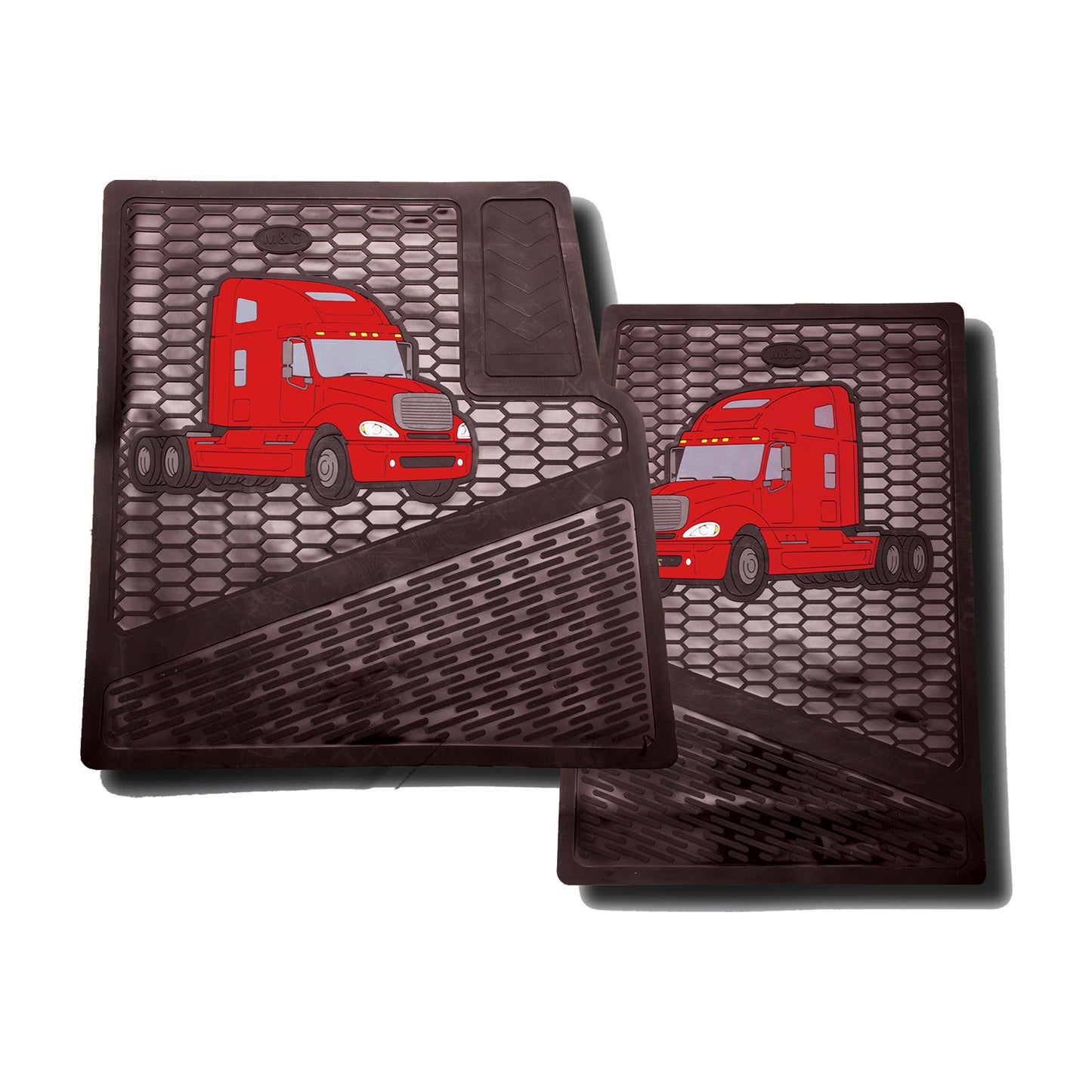 Freightliner Columbia Century 2001-2014 Rubber Floor Mats (2 PCS)