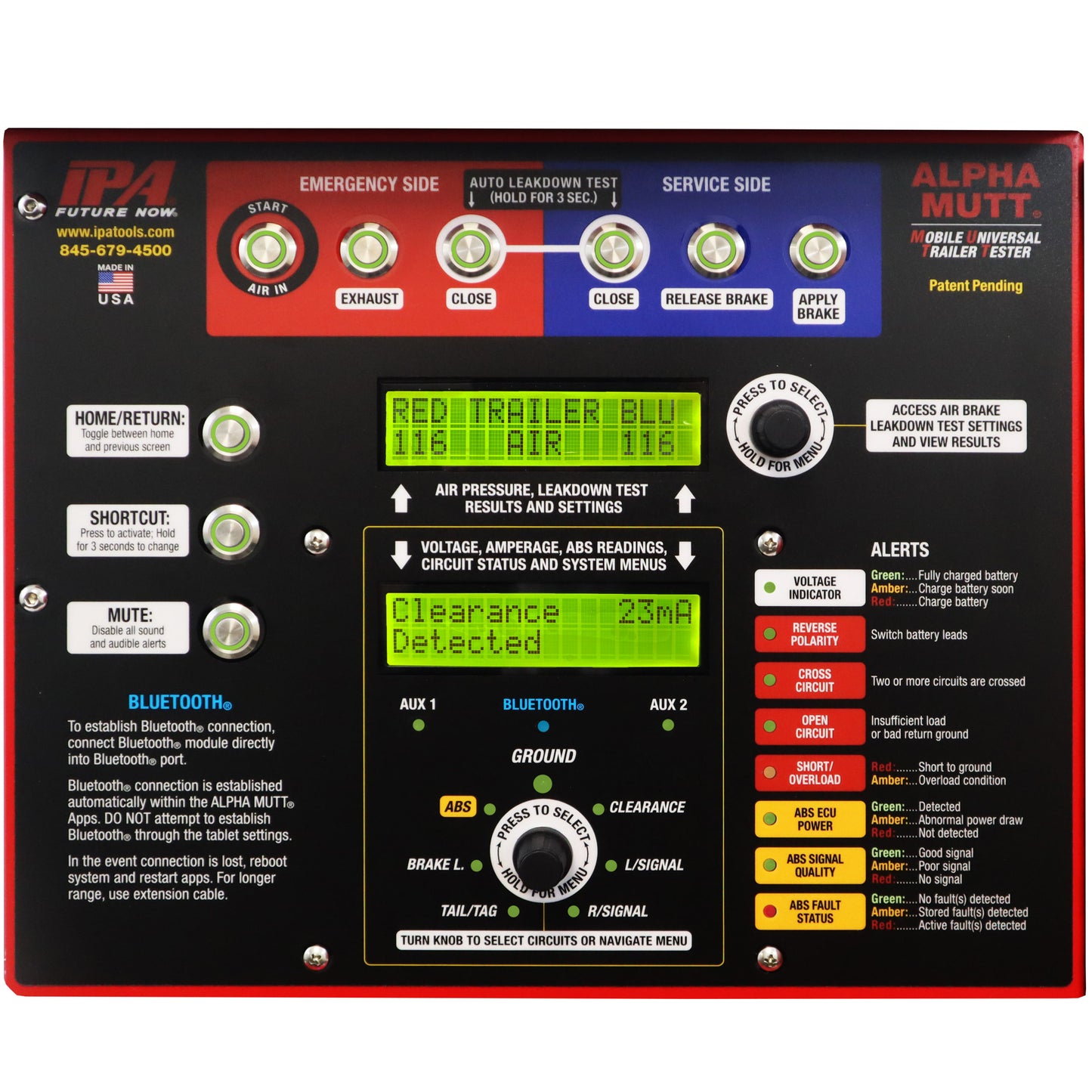 5611A-RT8 Alpha Mutt® (2.ª generación) con ABS, tableta resistente y base deslizable