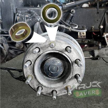 (1 Pair) Mud flaps FREE  + Kit VibraSavers Centering Brake Drums and Slevee Centering - Whole Truck (12 pcs)