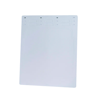 White Poly Rigid Mud Flap 24x30 inches, SKU PY101231, product view 1