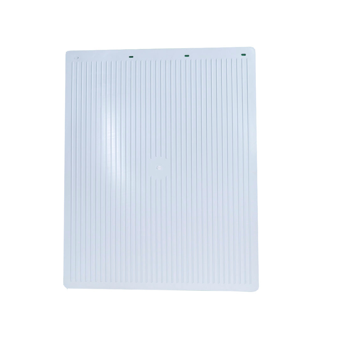 White Poly Rigid Mud Flap 24x30 inches, SKU PY101231, product view 2