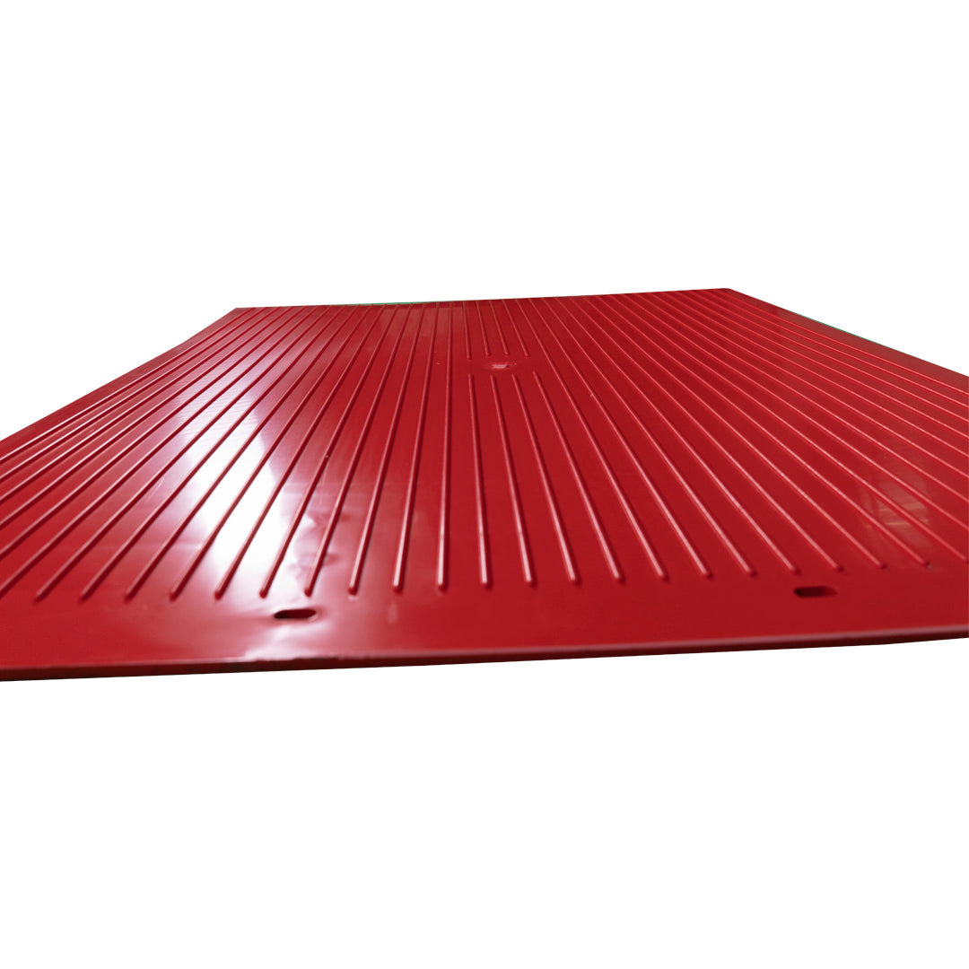 Red Poly Rigid Mud Flap 24x30 inches, SKU PY101331, product view 3