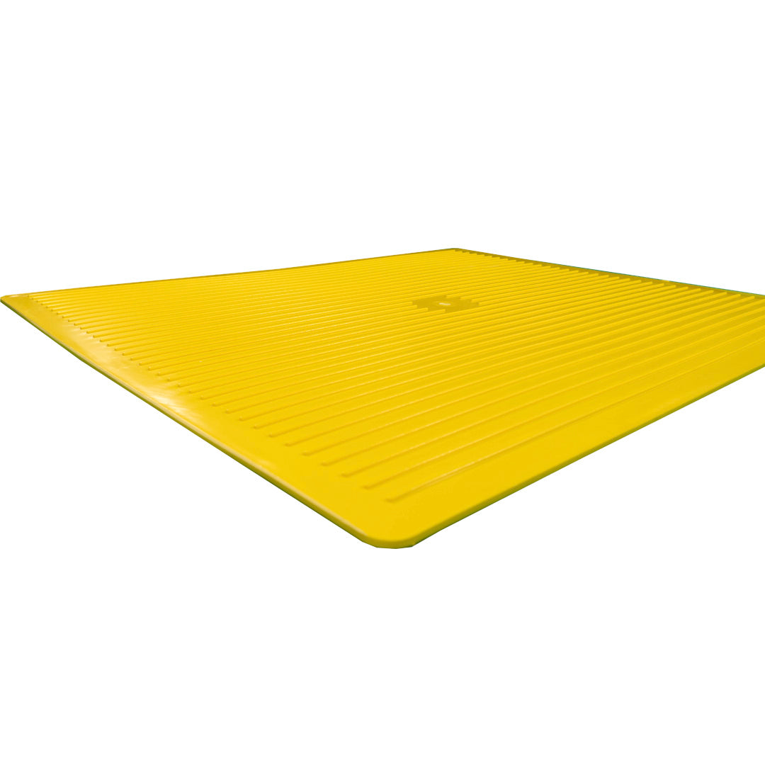 Yellow Poly Rigid Mud Flap 24x30 inches, SKU PY101531, product view 3
