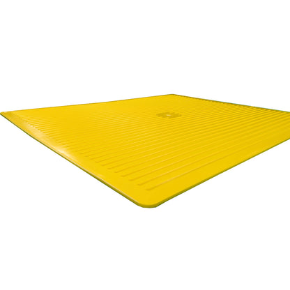 Yellow Poly Rigid Mud Flap 24x30 inches, SKU PY101531, product view 3