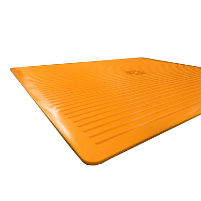 Orange Poly Rigid Mud Flap 24x30 inches, SKU PY101631, product view 2