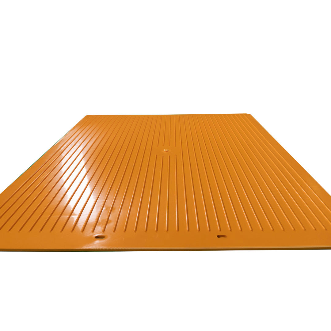 Orange Poly Rigid Mud Flap 24x30 inches, SKU PY101631, product view 3