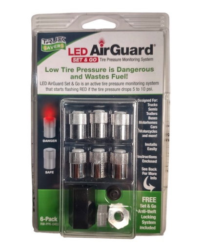 Led Air Guard Tire Pressure Monitoring System 6-Pack