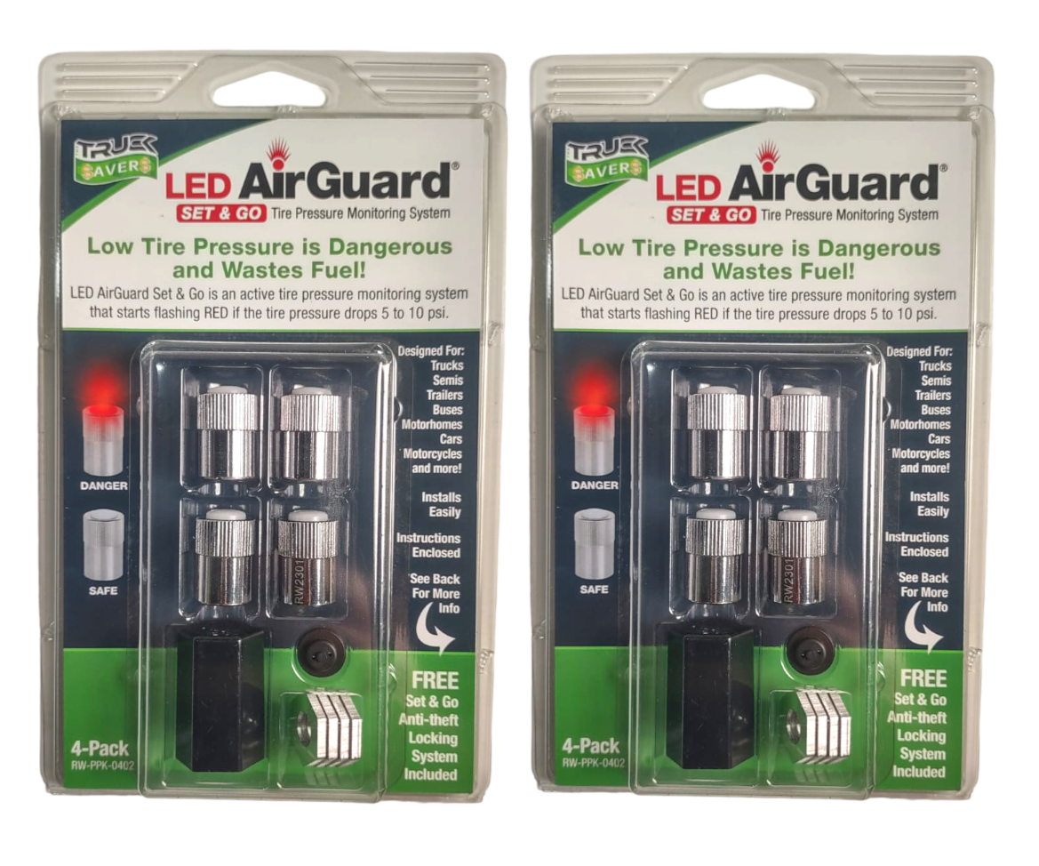 'LlantaSavers' Led Air Guard Tire Pressure Monitoring System (4-pack)