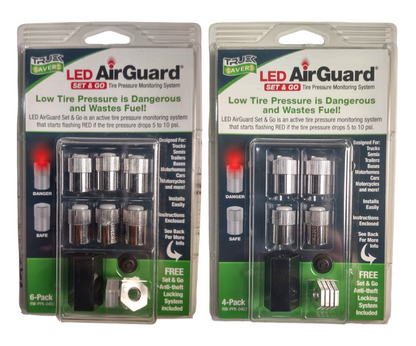 'LlantaSavers' Led Air Guard Tire Pressure Monitoring System (4-pack)