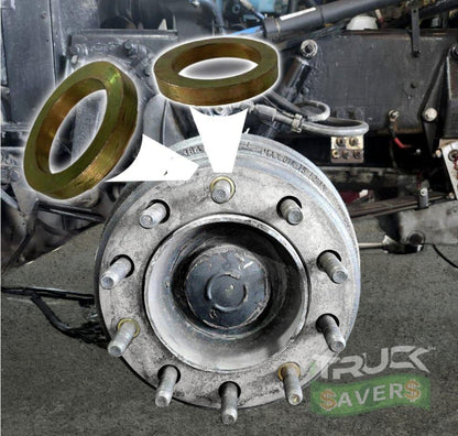 (1 Pair) Mud flaps FREE  + Kit VibraSavers Centering Brake Drums and Slevee Centering - Whole Truck (12 pcs)