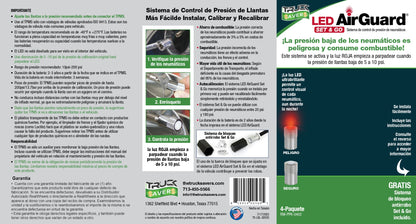'LlantaSavers' Led Air Guard Tire Pressure Monitoring System (4-pack)