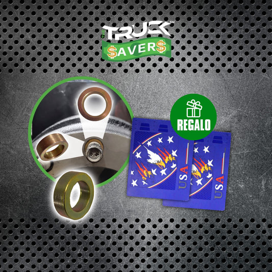 Kit VibraSavers Centering Brake Drums - Whole Truck (24 pcs) + (1 Pair) Mud flaps FREE