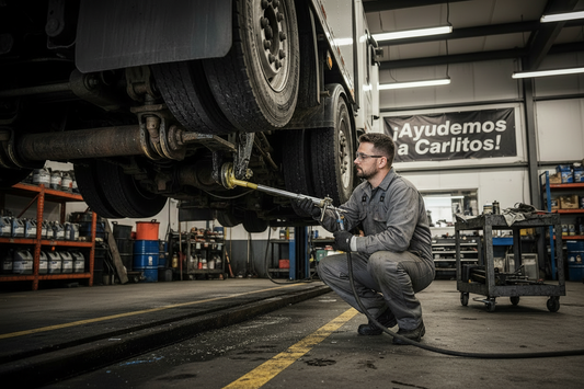 Engrasado de camion comercial