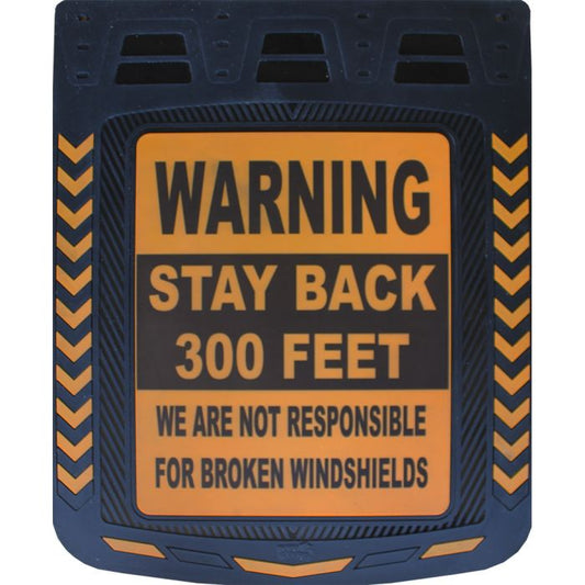 Warning Stay Back Mud Flaps 24x30" (2 pcs)